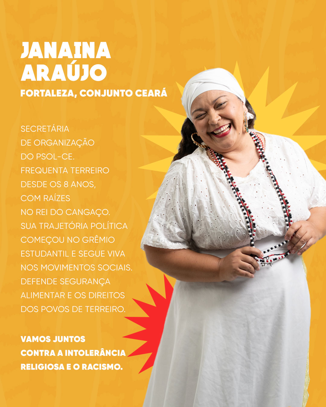 Janaína Araújo, integrante do Coletivo D Terreiro, Fortaleza, Conjunto Ceará